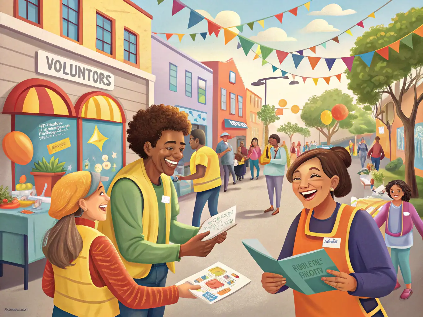 An image illustrating the strategic distribution of flyers in a community setting, showcasing Quality Marketing Systems LLC's ability to target specific demographics and maximize outreach impact.